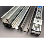 Pre Galvanized Metal Strut Channel 1m Double Unistrut Feet Building Material Welded
