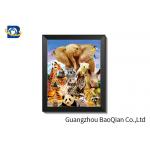 Customized Christmas 3D Lenticular Pictures / Flip Effect Printed 3D Animals Photos for sale