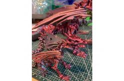 China 3D Printed Red Dinosaur Toy 3D Printing Model Customized supplier