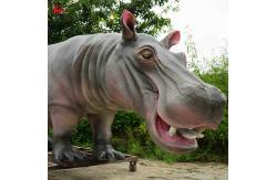 China Animatronic Hippopotamus , 4m Full Size Hippo For Amusement Park supplier