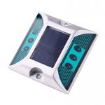 Road Safety Cat Eye Aluminium Road Stud Solar with 104*123*23mm Size and Red Color for sale