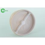 Rigid Disposable Divided Plastic Plates 2 Parts Microwavable No Harsh Chemicals for sale