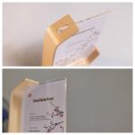 Quality Hand Made 4x6 5x7 6x8 L Shape Acrylic Photo Picture Frame with Wood Base for sale