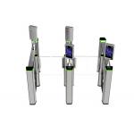 SUS304 Biometric Recognition Glass Turnstile Gate 50persons/min