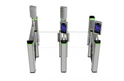 China SUS304 Biometric Recognition Glass Turnstile Gate 50persons/min supplier