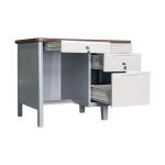 New Designs Modern Furniture Steel Secretary Office Table With Two Pedestals Steel for sale