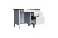 China Metal Frame PC Table With Cyber Lock Fashion Computer Table supplier