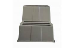 China Heavy Duty Plastic Step Stool With 500 Lbs Weight Capacity 12 Inches Height supplier