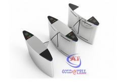 China Fast Speed Security Flap Turnstile Gate With Face Recognition / RFID Access Control supplier