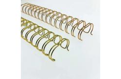 China 5/8'' Glossy Nylon Coated Double Wire Spiral Binding Coil supplier