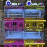 Playfun new lightful  happy house 4 players good show boutique coin catch  toy crane game machine for sale