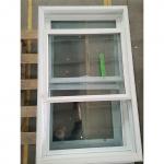 Tempered Glass UPVC Double Hung Window House Replacement Windows for sale