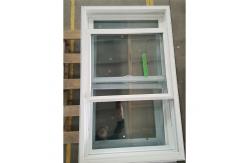 China Tempered Glass UPVC Double Hung Window House Replacement Windows supplier