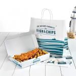 Customized Sizes Printing for Fast Food Packaging French Fries Pizza Hamburgers Hot Dog Street Snacks Takeaway Boxes for sale