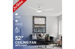 China Plastic High RPM Dimmable LED Ceiling Fan Light With Remote Control supplier