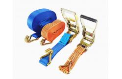 China Heavy-Duty Flat Hooks Polyester Ratchet Tie Down Straps  Secure Cargo With Confidence supplier