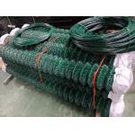 10 Gauge 2in Opening Green Chain Link Fence For Baseball Fields for sale