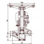 Carbon Steel Electric Valve Actuator, Globe Valves J61Y DN40 ~ DN50 for sale