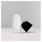 PP PE Black 50ml Oil Roller Bottles Black Glass Roller Bottles  For Deodorant Eco Friendly for sale