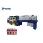 Baby Bottles POF Film Automatic Shrink Wrapper With Sticker Application for sale