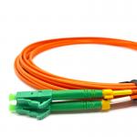LC / APC LC/APC PVC LSZH G657A Duplex Multi Mode Fiber Optic Patch Cord 2.0mm 3.0mm for sale