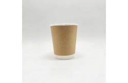 China Biodegradable 8 Oz 12 Oz Double Wall Paper Cup Coffee Cup With Lid supplier