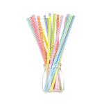 Smooth Cutting Paper Party Straws Multi Layered Sturdy Water Resistant for sale