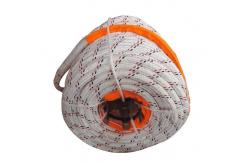 China Double Braided Polyester Covered 12 Strand UHMWPE Rope 32mmx220m For Marine Engineering supplier