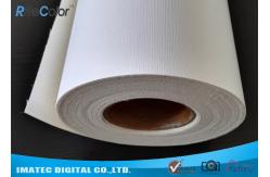 China Waterproof White Inkjet Cotton Canvas Roll Matte 410gsm For Pigment / Dye Ink supplier
