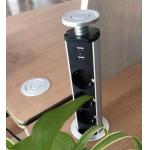 European Standard Office Pop Up Socket / Hidden USB Desktop Socket for sale