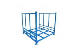 China Heavy Duty Warehouse Detachable Metal Steel Stacking Folding Fabric Stillage Rack supplier