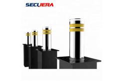 China Stainless Steel Bollards Hydraulic Road Blocker Variable Frequency Controller With LED Light supplier