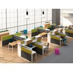 Free Standing 8 Seater Flexible Modular Office Workstation For Staff ISO9001