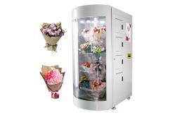 China 360 Rotation Segregation Flowers Bouquet Vending Machine With Transparent Shelf supplier