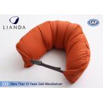 Gray Microbeads Car Neck Rest Pillow With Lycra Cover , 100% Polyester Materials