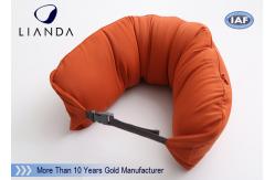 China Gray Microbeads Car Neck Rest Pillow With Lycra Cover , 100% Polyester Materials supplier