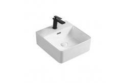 China Above Counter Installation Ceramic Basin Glossy Finished For Bathroom supplier