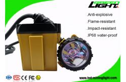 China High Performance LED Miners Cap Lamp 25000lux Brightness 1200 Battery Cycles supplier