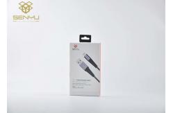 China Folding Custom Printed Mobile Accessories Packaging with Pet Window And Plastic Hook supplier