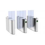 Electrical Pedestrian Full Height Turnstile Flap Barrier Gate For Railway Station for sale