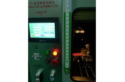 China 50W 500W Mitsubishi PLC Plastic Vertical Horizontal Flammability Tester UL94 Fire Chamber supplier