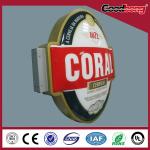 New Promotion Acrylic Round Rotating Advertising Silk- screen Light Box for sale