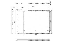 China H3543HWF-AG 139μm Amorphous Silicon A-Si Curved DR Panel supplier