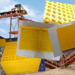 Polyurethane Rubber Linear Vibrating Screen Mesh Sieve Plates for sale