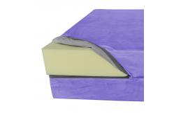 China Purple Versatile Microsuede Fabric Foam Play Couch For Playroom supplier