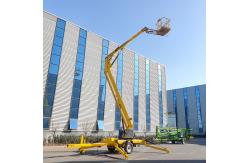 China 16m Towable Articulated Boom Lift 200kg Aerial Work Towable Articulating Manlift supplier
