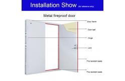 China Fireproof Fire Resistant Seals 2100mm Length PVC Shell With Sodium Silicate Fillings supplier