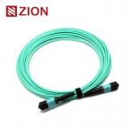 12 Fibers MPO Female To MPO Female OM3 3.0mm LSZH MPO Patch Cord Custom Meters for sale