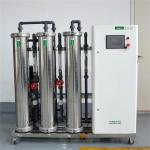 1000LPH Double Pass RO System FRP And SUS304 Vessels With Ozone Disinfection System for sale