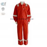 Anti Static Red Lightweight Fr Coveralls With Reflective Trim EN11612 for sale